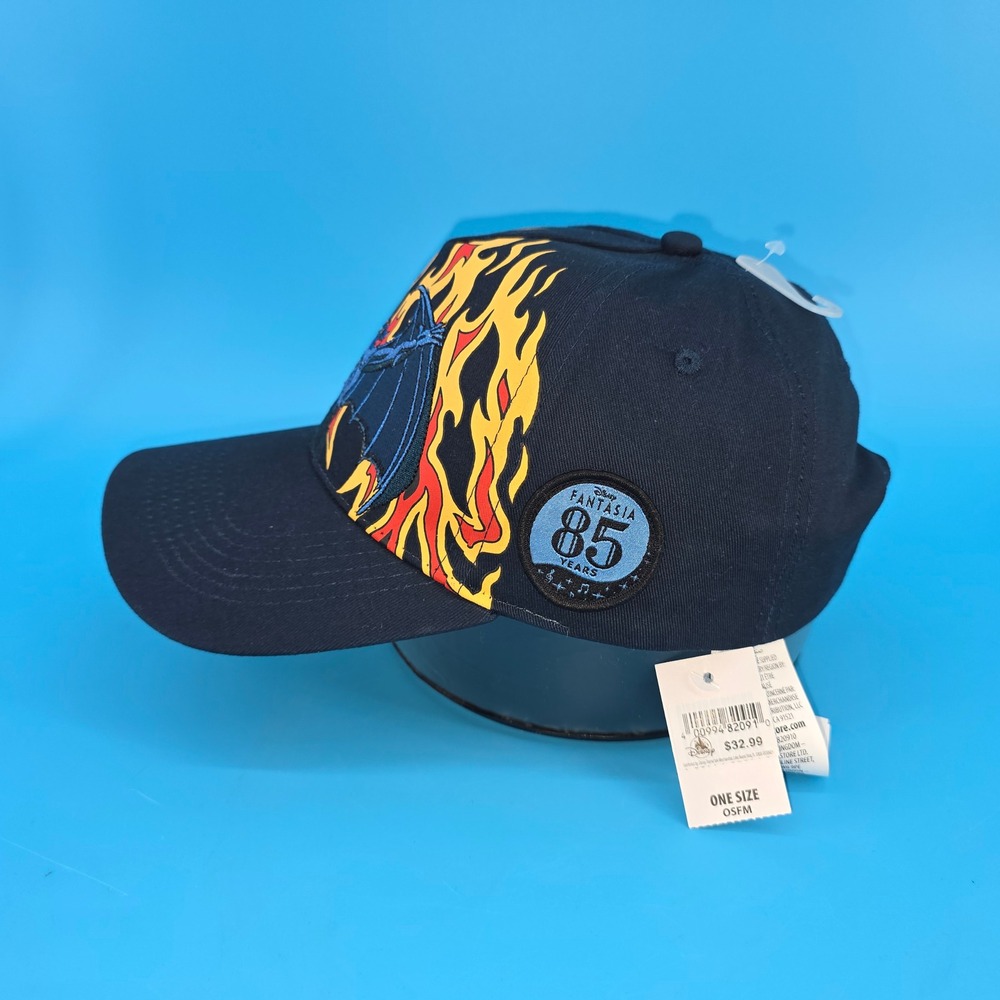 Disney Fantasia 85 Years Chernabog Flame Baseball Cap NWT - Picture 2 of 8